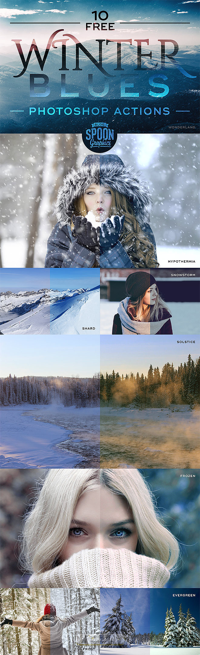 [PS預設] 10個適用於打造冬季藍調的照片預設