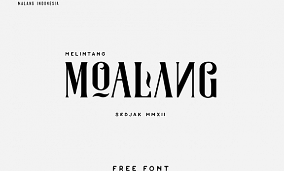 [系統字體] 一款裝飾性極強的字體——Moalang 