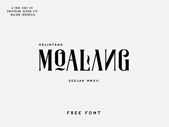 [系統字體] 一款裝飾性極強的字體——Moalang 