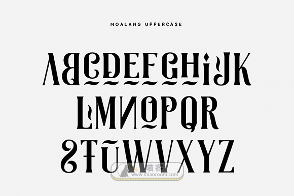 [系統字體] 一款裝飾性極強的字體——Moalang