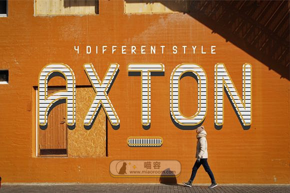 [系統字體] 具有現代簡約感的字體——axton 