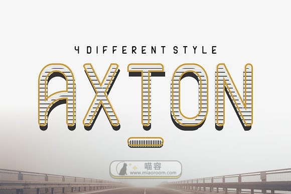 [系統字體] 具有現代簡約感的字體——axton