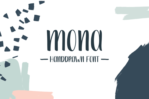 [系統字體] 刷子風格手寫字體 MONA字體