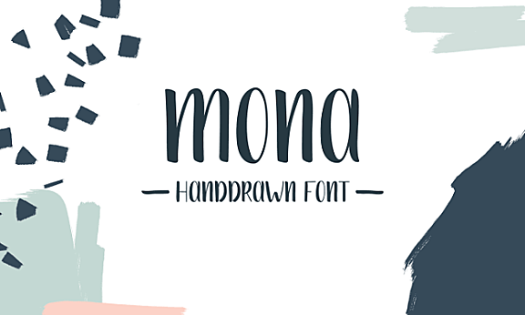 [系統字體] 刷子風格手寫字體 MONA字體 