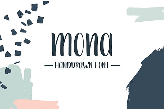 [系統字體] 刷子風格手寫字體 MONA字體 