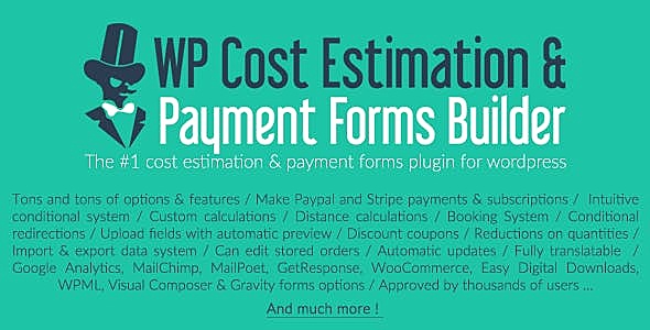 WP Cost Estimation & Payment Forms Builder 