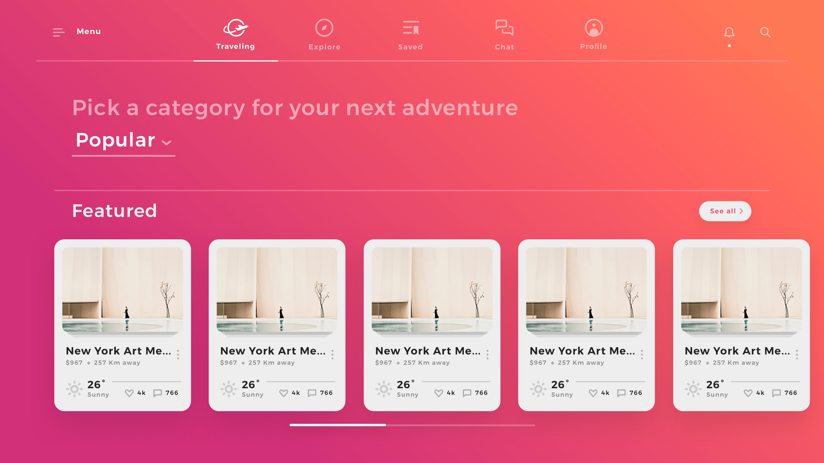 [PS範本]旅行應用app範本